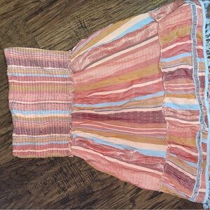 Island Vibes Strapless Dress - Multicolor